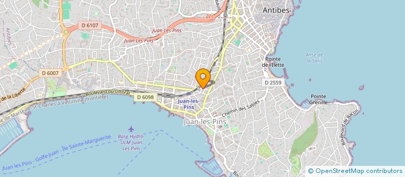 localisation de l'entreprise MONSIEUR MARTIAL LAMOTTE  ANTIBES