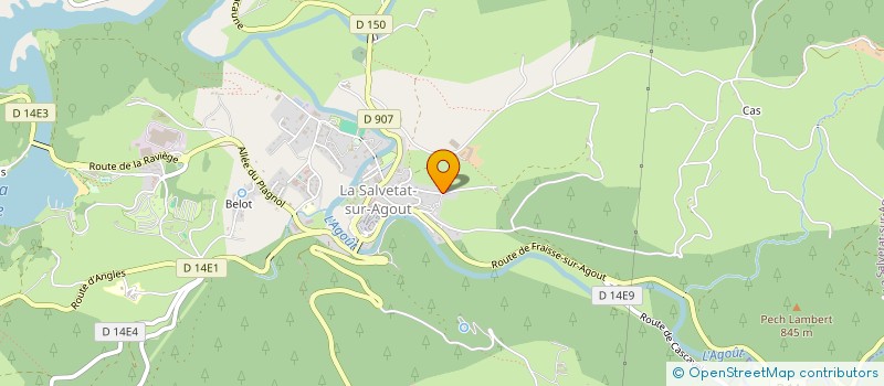 localisation de l'entreprise MONSIEUR MARTIAL LANACASTET  LA SALVETAT-SUR-AGOUT