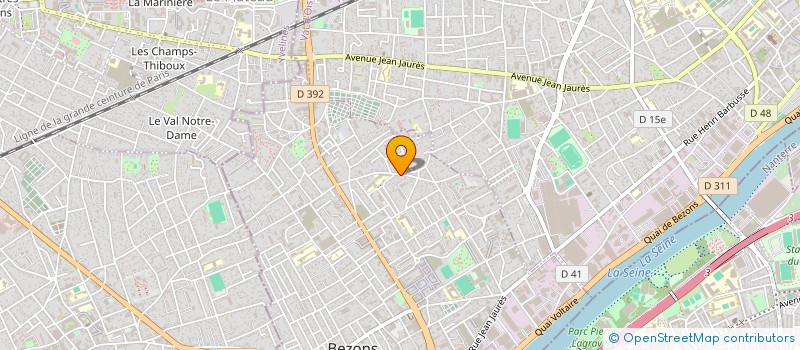 localisation de l'entreprise MONSIEUR MARTIAL LASSEN MICKELLY  BEZONS