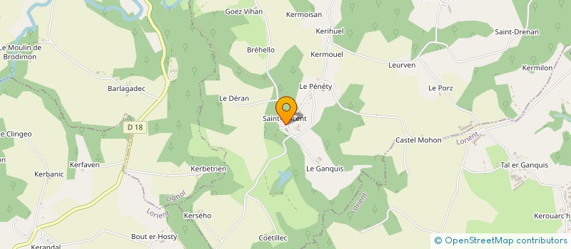 localisation de l'entreprise MONSIEUR MARTIAL LE GUILLOUX  PERSQUEN