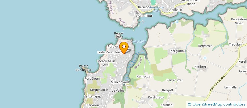 localisation de l'entreprise MONSIEUR MARTIAL LEBRETON  LAMPAUL-PLOUARZEL