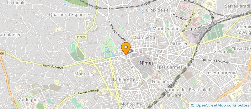 localisation de l'entreprise MONSIEUR MARTIAL LECLERC  NIMES