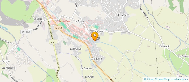 localisation de l'entreprise MONSIEUR MARTIAL LEMIERE  PUYGOUZON