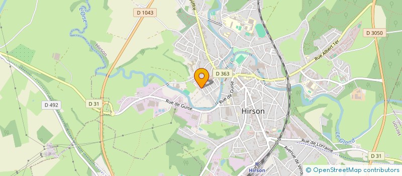 localisation de l'entreprise MONSIEUR MARTIAL LEMOINE  HIRSON