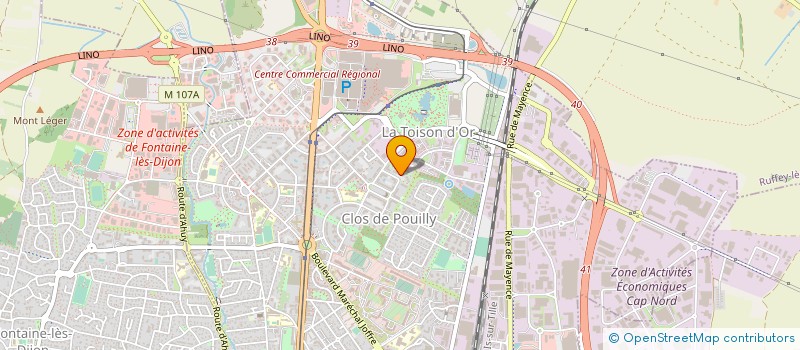 localisation de l'entreprise MONSIEUR MARTIAL LEPETIT à DIJON