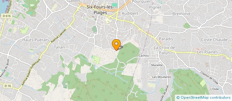 localisation de l'entreprise MONSIEUR MARTIAL LESCURE à SIX-FOURS-LES-PLAGES