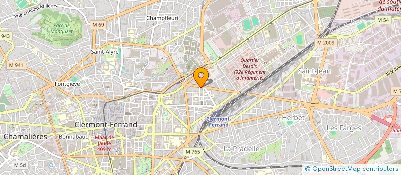 localisation de l'entreprise MONSIEUR MARTIAL LEVANNIER  CLERMONT-FERRAND