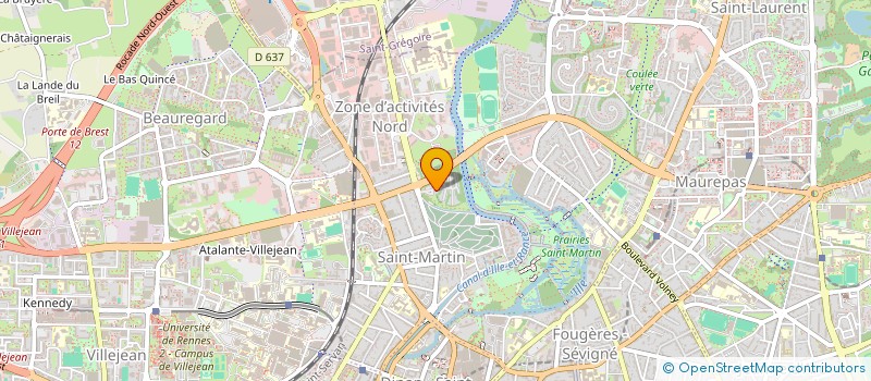 localisation de l'entreprise MONSIEUR MARTIAL LIBIOT  RENNES