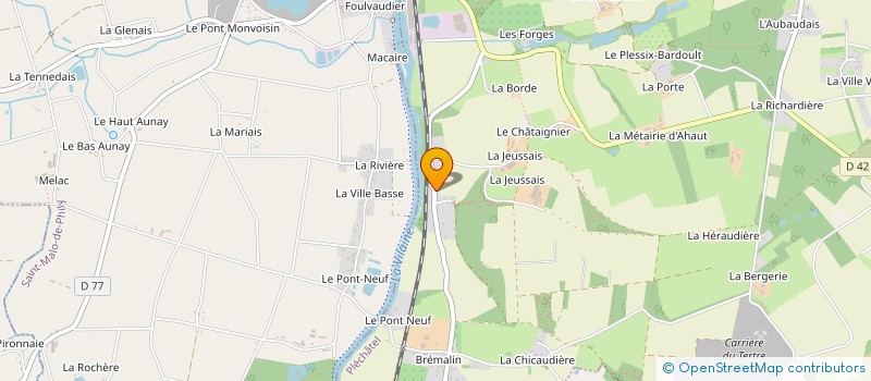 localisation de l'entreprise MONSIEUR MARTIAL LOUIN  PLECHATEL