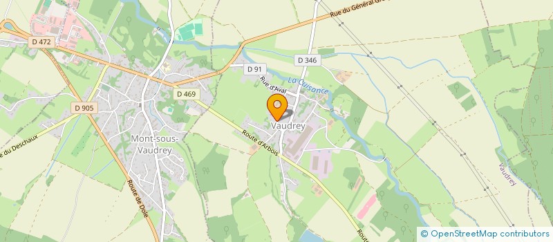 localisation de l'entreprise MONSIEUR MARTIAL MAGDELAINE  VAUDREY