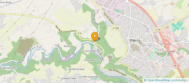 localisation de l'entreprise MONSIEUR MARTIAL MAHE  PLERIN