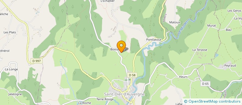 localisation de l'entreprise MONSIEUR MARTIAL MAILLARD  SAINT DIER D'AUVERGNE