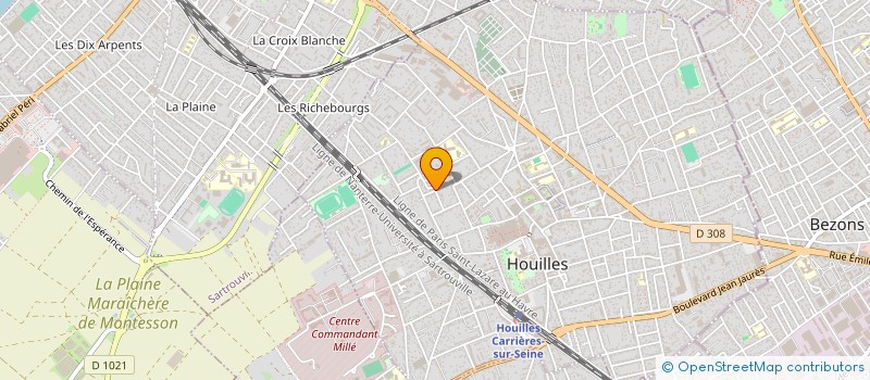 localisation de l'entreprise MONSIEUR MARTIAL MAIMBOURG  HOUILLES