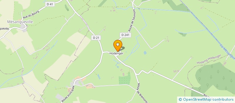 localisation de l'entreprise MONSIEUR MARTIAL MALLARD  HODENG-HODENGER