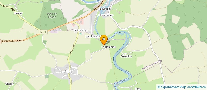 localisation de l'entreprise MONSIEUR MARTIAL MALTAVERNE à ALLUY
