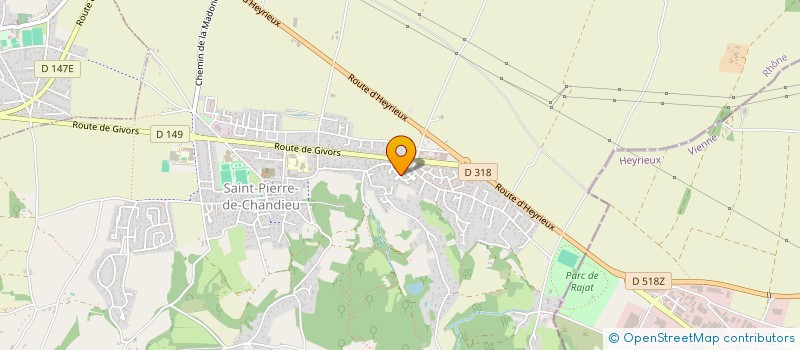 localisation de l'entreprise MONSIEUR MARTIAL MARROCCO  SAINT-PIERRE-DE-CHANDIEU