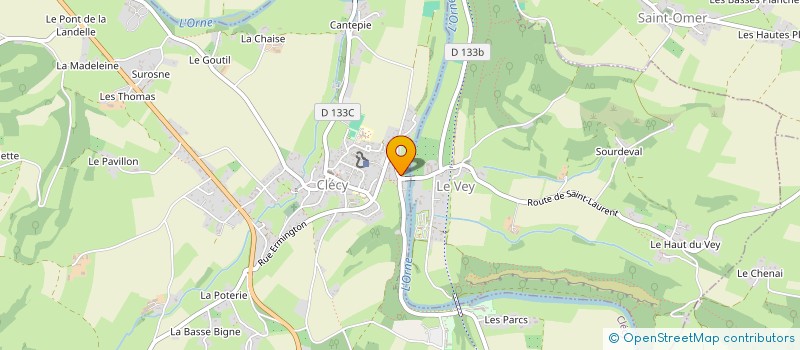 localisation de l'entreprise MONSIEUR MARTIAL MASSINOT  LE VEY