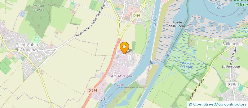 localisation de l'entreprise MONSIEUR MARTIAL MAUGER  OUISTREHAM