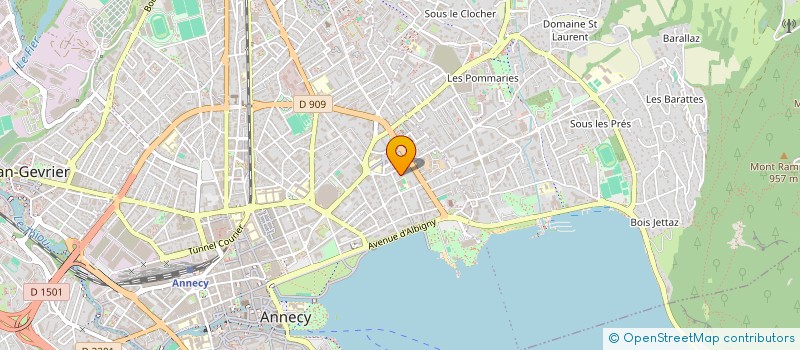 localisation de l'entreprise MONSIEUR MARTIAL MAZOLLIER  ANNECY