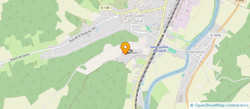 localisation de l'entreprise MONSIEUR MARTIAL MELOT  SAINT-JULIEN-DU-SAULT