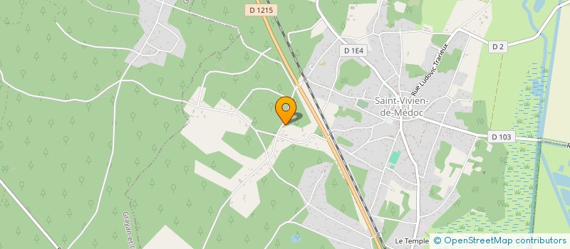 localisation de l'entreprise MONSIEUR MARTIAL MEUBRY  SAINT-VIVIEN-DE-MEDOC