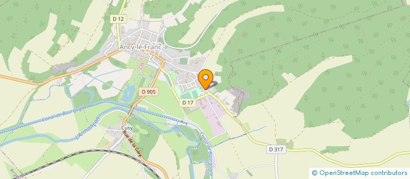 localisation de l'entreprise MONSIEUR MARTIAL MEUNIER à ANCY-LE-FRANC