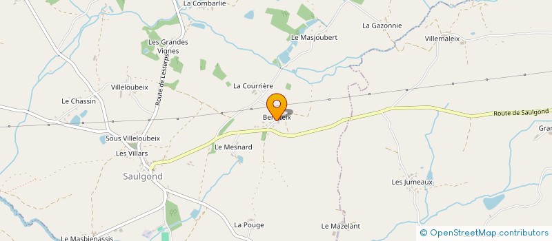 localisation de l'entreprise MONSIEUR MARTIAL MICHAUD à SAULGOND