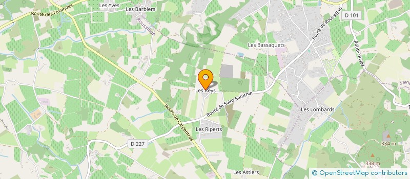 localisation de l'entreprise MONSIEUR MARTIAL MICHEL  ROUSSILLON