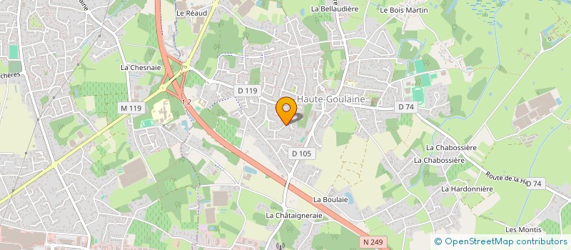 localisation de l'entreprise MONSIEUR MARTIAL MIRAILLES à HAUTE-GOULAINE