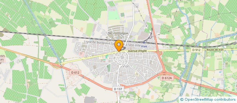 localisation de l'entreprise MONSIEUR MARTIAL MOREL  VIAS