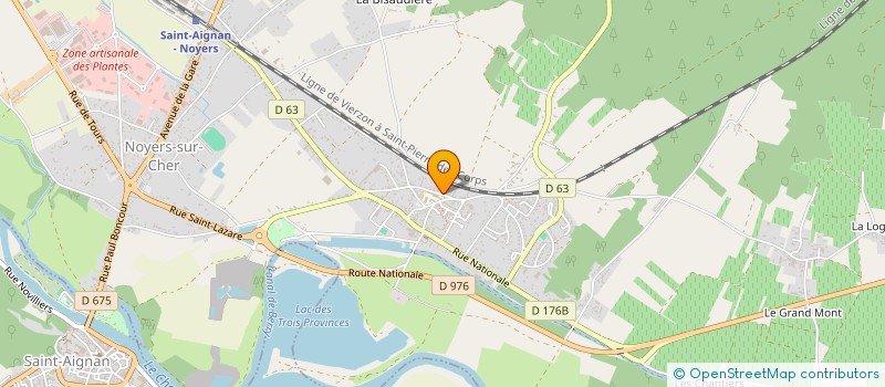 localisation de l'entreprise MONSIEUR MARTIAL MOUSSINET  NOYERS-SUR-CHER