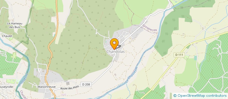 localisation de l'entreprise MONSIEUR MARTIAL MURET  CHANDOLAS