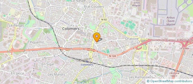 localisation de l'entreprise MONSIEUR MARTIAL MVOGO POM à COLOMIERS