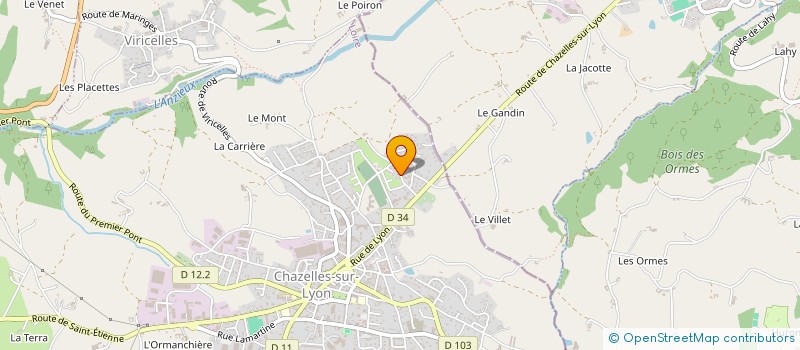 localisation de l'entreprise MONSIEUR MARTIAL NALIN à CHAZELLES-SUR-LYON