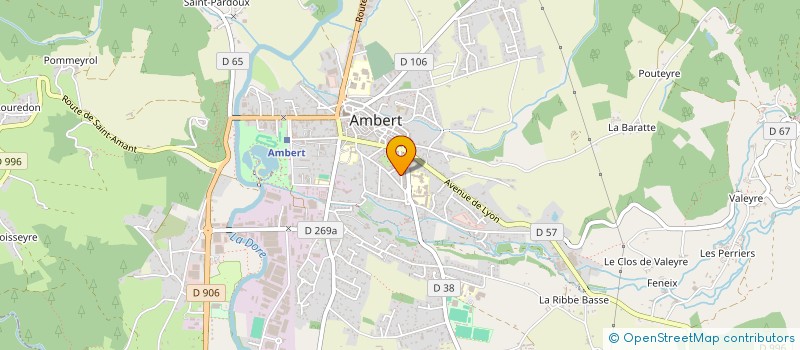 localisation de l'entreprise MONSIEUR MARTIAL NUGIER à AMBERT