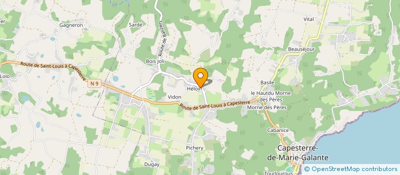 localisation de l'entreprise MONSIEUR MARTIAL OSSEUX à CAPESTERRE-DE-MARIE-GALANTE