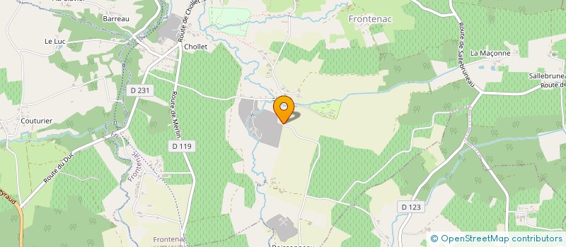 localisation de l'entreprise MONSIEUR MARTIAL PARGADE  FRONTENAC