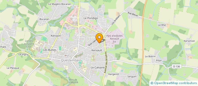 localisation de l'entreprise MONSIEUR MARTIAL PEDRON  QUESTEMBERT