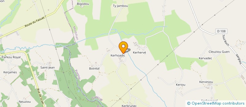 localisation de l'entreprise MONSIEUR MARTIAL PENFORNIS  GUISCRIFF