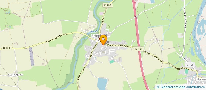 localisation de l'entreprise MONSIEUR MARTIAL PEREZ à L'HOPITAL-LE-GRAND
