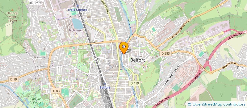 localisation de l'entreprise MONSIEUR MARTIAL PERNICENI à BELFORT