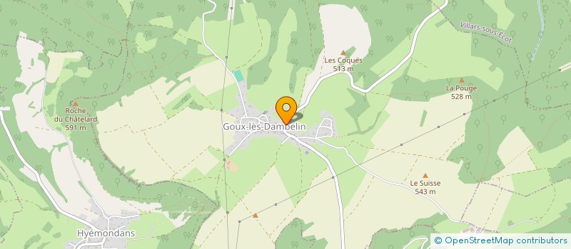 localisation de l'entreprise MONSIEUR MARTIAL PERNOT à GOUX-LES-DAMBELIN