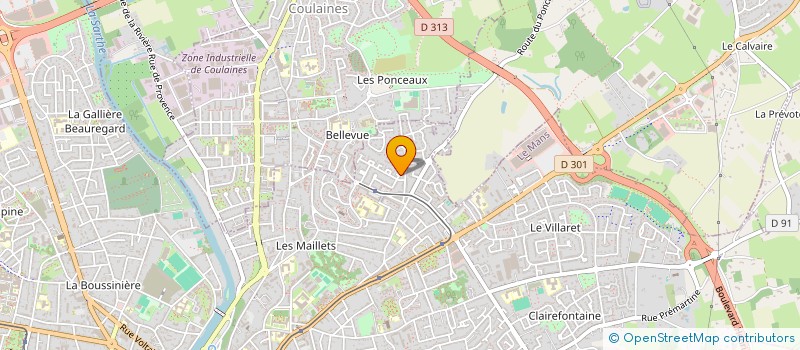 localisation de l'entreprise MONSIEUR MARTIAL PERRET à LE MANS