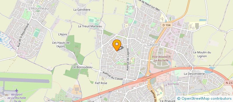 localisation de l'entreprise MONSIEUR MARTIAL PESANT  LAGORD