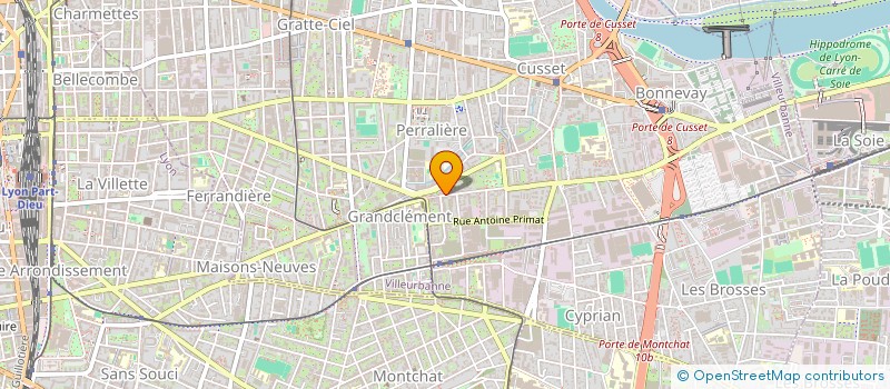 localisation de l'entreprise MONSIEUR MARTIAL PEYRARD  VILLEURBANNE