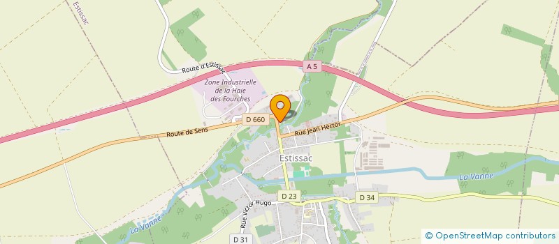 localisation de l'entreprise MONSIEUR MARTIAL PICART  ESTISSAC