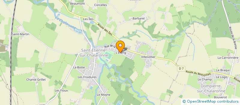 localisation de l'entreprise MONSIEUR MARTIAL PIEGAY  SAINT-ETIENNE-SUR-CHALARONNE