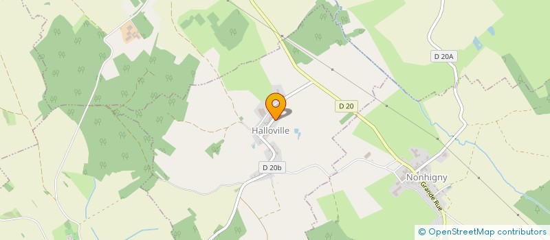 localisation de l'entreprise MONSIEUR MARTIAL PIERRON  HALLOVILLE