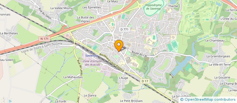 localisation de l'entreprise MONSIEUR MARTIAL PINARD  SAVENAY