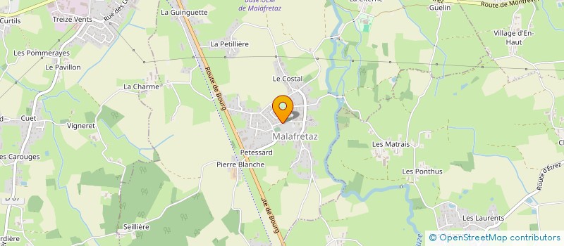 localisation de l'entreprise MONSIEUR MARTIAL PITHIOUD à MALAFRETAZ